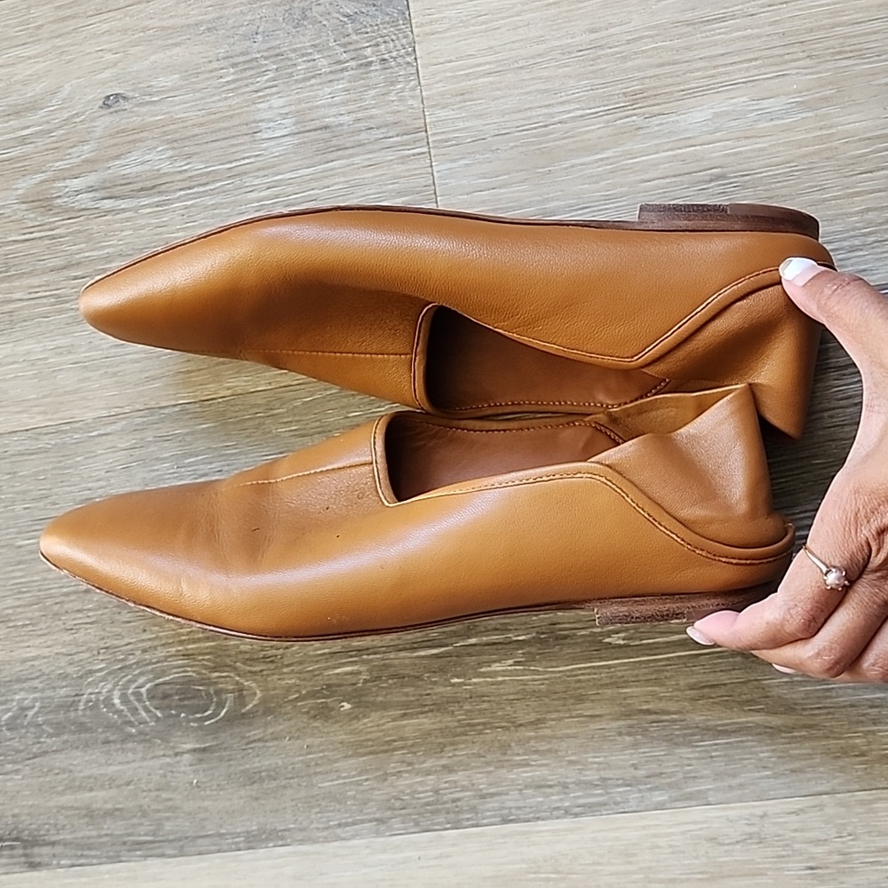 Vince Brown Leather women's Flats - Picture 8 of 11